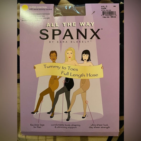 Spanx Super Control full length hose. Nude color. Brand new in package - Picture 1 of 3